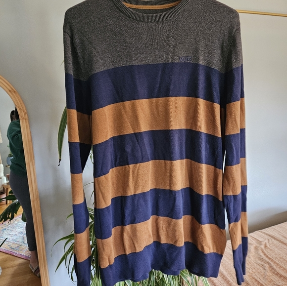Vans Mens Crewneck Sweater Stripe - Picture 7 of 7
